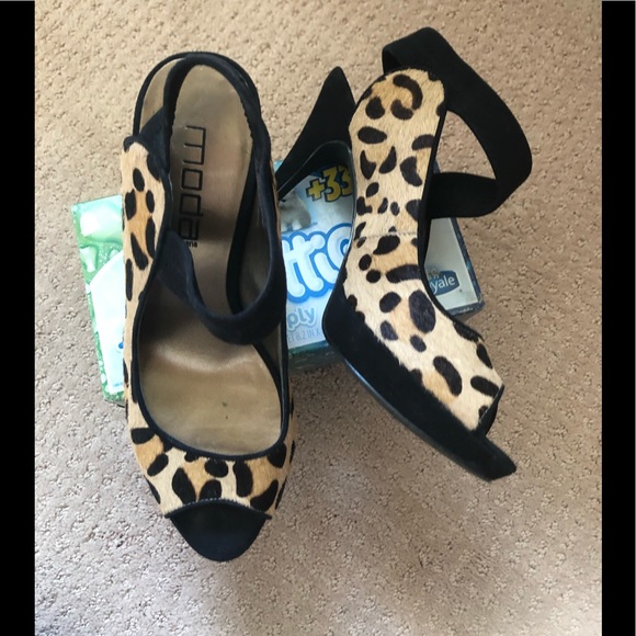 LMODA SPAN/  Leopard Lace Shies size  8M - Picture 7 of 8